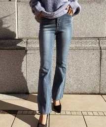 esutoreja | Raw cut blue denim(デニムパンツ)