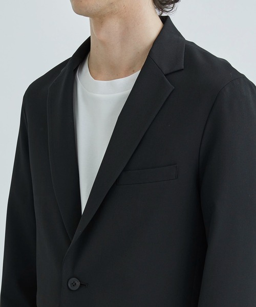city（シティ）の「NEW NIFTEC SLIM TAILORED JKT/ 高機能スリムジャケット / セットアップ対応（テーラードジャケット・メンズ・ブラック/ダークグリーン/ダークグレー・1/2/3）」の9枚目の写真