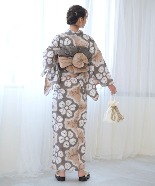 utatane（ウタタネ）の「有松絞り浴衣3点セット 極み 流れ花