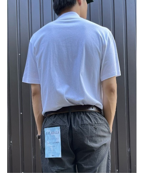 HANES(ヘインズ)の「【HANES】NEW1Pモックネック(Tシャツ/カットソー・メンズ・ブラック/ホワイト・M/L/XL)」の13枚目の写真