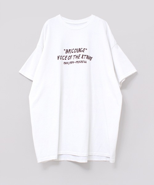 RNA(アールエヌエー)の「M2080 エクスタベイロゴメガビッグT(Tシャツ/カットソー・レディース・ミント/ベージュ/ブラック/ホワイト/ホワイト系その他・MEDIUM)」の2枚目の写真