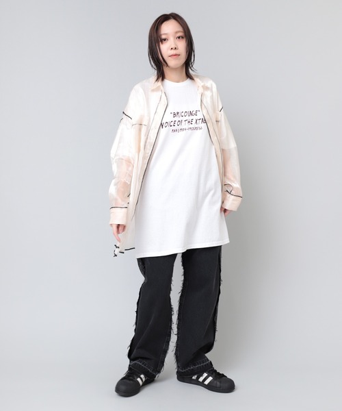 RNA(アールエヌエー)の「M2080 エクスタベイロゴメガビッグT(Tシャツ/カットソー・レディース・ミント/ベージュ/ブラック/ホワイト/ホワイト系その他・MEDIUM)」の19枚目の写真