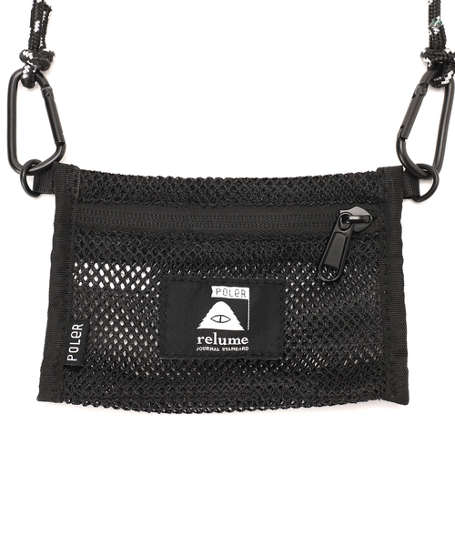POLeR（ポーラー）の「【POLeR / ポーラー】別注ドリンク メッシュ ポーチ（ショルダーバッグ・メンズ・ブラック/ネイビー・FREE）」の14枚目の写真