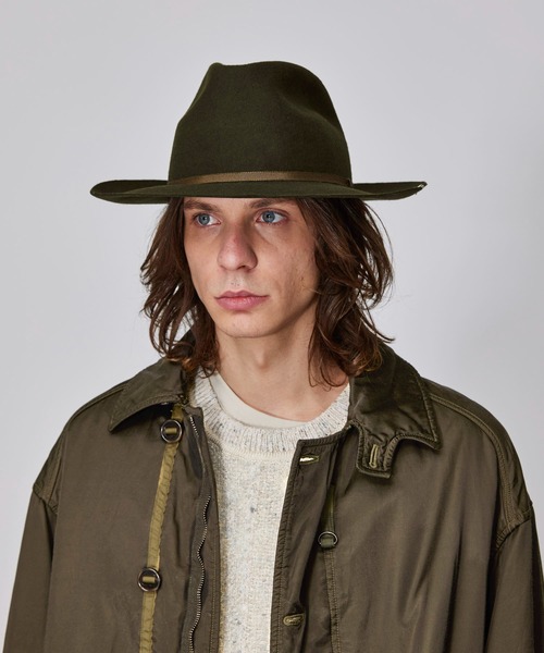 Iroquois（イロコイ）の「CENTER CREASE HAT（ハット・メンズ・ベージュ/オリーブ/ブラック・2/3）」の3枚目の写真