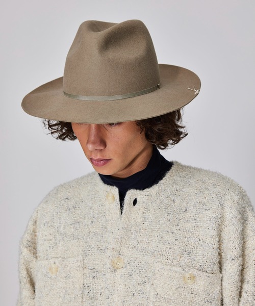 Iroquois（イロコイ）の「CENTER CREASE HAT（ハット・メンズ・ベージュ/オリーブ/ブラック・2/3）」の5枚目の写真