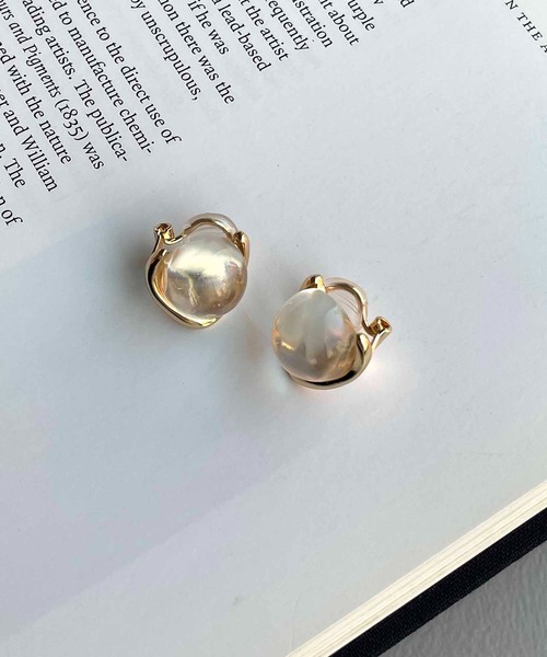 GOLDY（ゴールディ）の「〈GOLDY/ゴールディ〉クリアボールイヤリング（イヤリング・レディース・シルバー/ゴールド・FREE）」の3枚目の写真