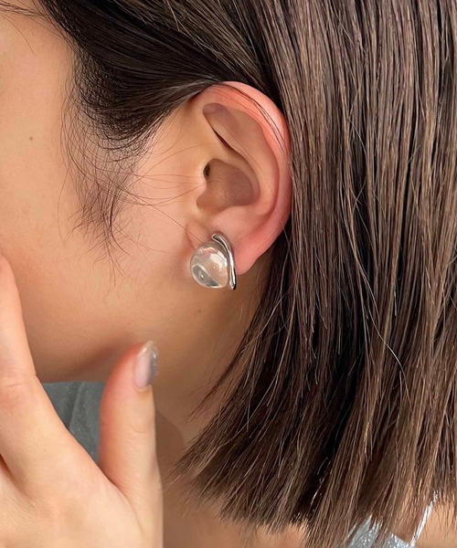 GOLDY（ゴールディ）の「〈GOLDY/ゴールディ〉クリアボールイヤリング（イヤリング・レディース・シルバー/ゴールド・FREE）」の7枚目の写真