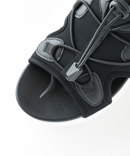 Honeys（ハニーズ）の「コード付スポーツサンダル（サンダル・レディース・ブラック/ブラック×ホワイト・L/LL/S/M）」の22枚目の写真