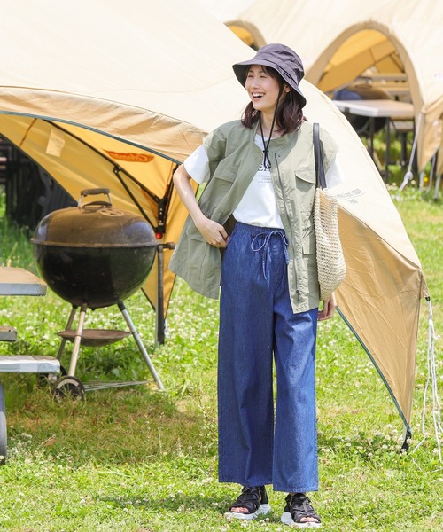 Honeys（ハニーズ）の「コード付スポーツサンダル（サンダル・レディース・ブラック/ブラック×ホワイト・L/LL/S/M）」の4枚目の写真