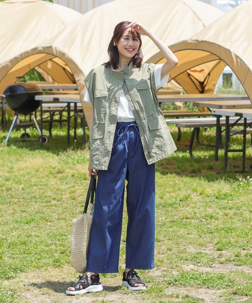 Honeys（ハニーズ）の「コード付スポーツサンダル（サンダル・レディース・ブラック/ブラック×ホワイト・L/LL/S/M）」の3枚目の写真