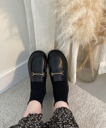 ⭐︎新品⭐︎BUFFALO BOBS ビットローファー ネイビー 42 DUC-MOCCASIN(デュク-モカシン)ビット ローファー ベルト