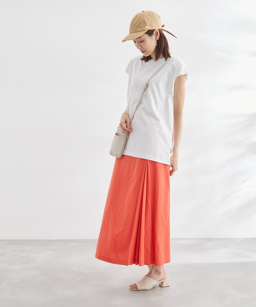 ROPE' PICNIC(ロペピクニック)の「汗染み防止/オーガニックコットンゼロスリーブTシャツ(Tシャツ/カットソー・レディース・ブラック/ホワイト/オフホワイト/ホワイト系その他5/ブルー・38)」の15枚目の写真