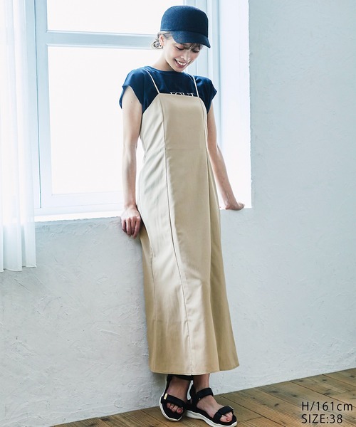 ROPE' PICNIC(ロペピクニック)の「汗染み防止/オーガニックコットンゼロスリーブTシャツ(Tシャツ/カットソー・レディース・ブラック/ホワイト/オフホワイト/ホワイト系その他5/ブルー・38)」の13枚目の写真
