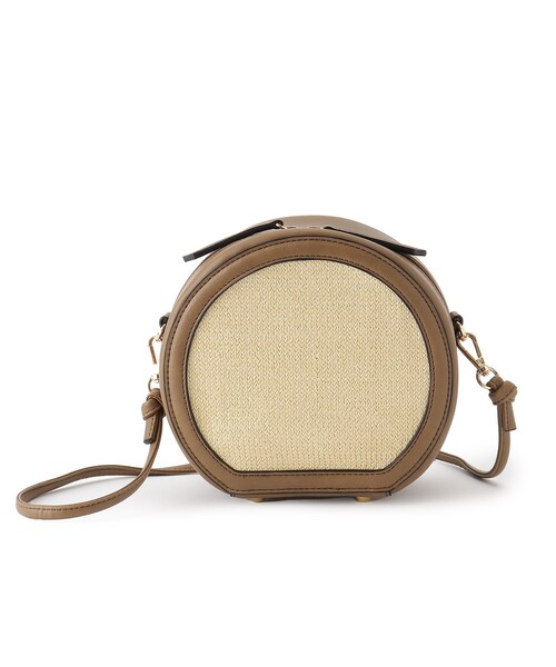 couture brooch(クチュールブローチ)の「◆配色メッシュポシェット(ショルダーバッグ・レディース・ブラウン系/ブラック・00)」の4枚目の写真