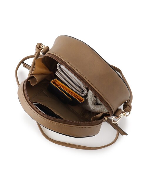 couture brooch(クチュールブローチ)の「◆配色メッシュポシェット(ショルダーバッグ・レディース・ブラウン系/ブラック・00)」の10枚目の写真