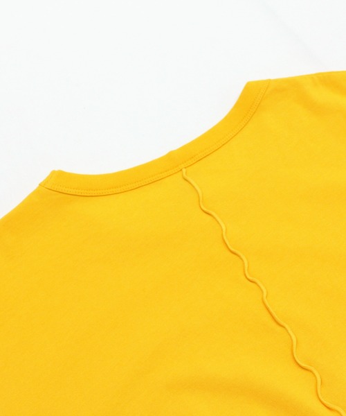 RNA(アールエヌエー)の「M2051 強撚ロング丈スリットT(Tシャツ/カットソー・レディース・ホワイト/イエロー/チャコール・MEDIUM)」の5枚目の写真