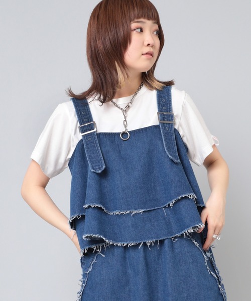 RNA(アールエヌエー)の「M2051 強撚ロング丈スリットT(Tシャツ/カットソー・レディース・ホワイト/イエロー/チャコール・MEDIUM)」の12枚目の写真