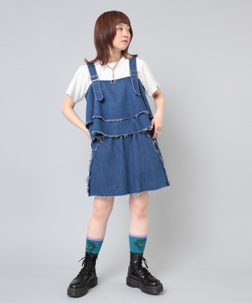 RNA(アールエヌエー)の「M2051 強撚ロング丈スリットT(Tシャツ/カットソー・レディース・ホワイト/イエロー/チャコール・MEDIUM)」の8枚目の写真