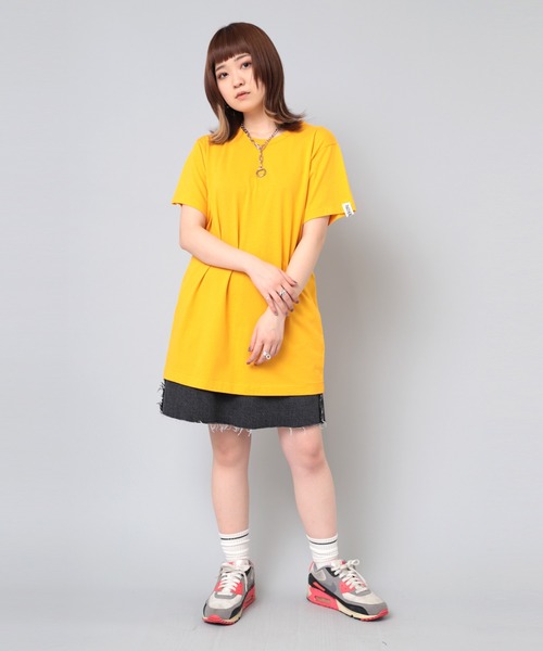 RNA(アールエヌエー)の「M2051 強撚ロング丈スリットT(Tシャツ/カットソー・レディース・ホワイト/イエロー/チャコール・MEDIUM)」の20枚目の写真