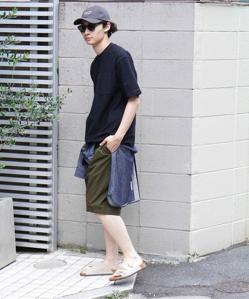 BROOKLYN OVERALL（ブルックリンオーバーオール）の「ヘビーコットン　ステッチTシャツ（Tシャツ/カットソー・メンズ・ブラウン/グレー/ブラック/ホワイト・LARGE/MEDIUM/SMALL）」の12枚目の写真