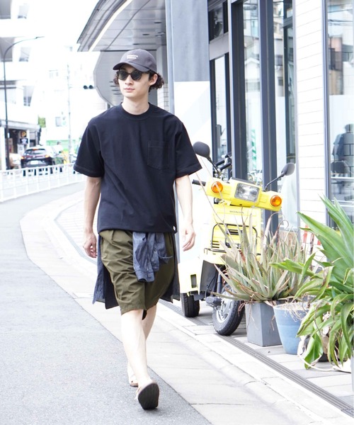 BROOKLYN OVERALL（ブルックリンオーバーオール）の「ヘビーコットン　ステッチTシャツ（Tシャツ/カットソー・メンズ・ブラウン/グレー/ブラック/ホワイト・LARGE/MEDIUM/SMALL）」の14枚目の写真