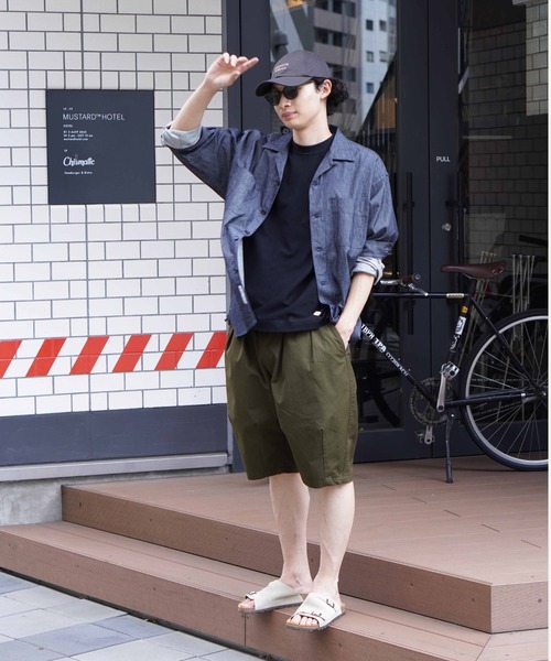 BROOKLYN OVERALL（ブルックリンオーバーオール）の「ヘビーコットン　ステッチTシャツ（Tシャツ/カットソー・メンズ・ブラウン/グレー/ブラック/ホワイト・LARGE/MEDIUM/SMALL）」の17枚目の写真