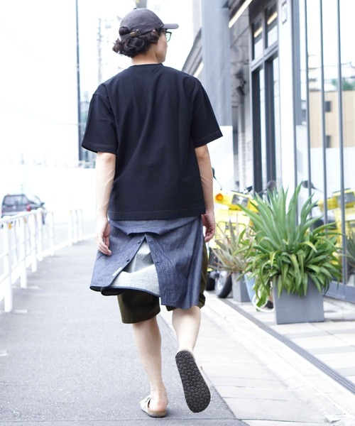 BROOKLYN OVERALL（ブルックリンオーバーオール）の「ヘビーコットン　ステッチTシャツ（Tシャツ/カットソー・メンズ・ブラウン/グレー/ブラック/ホワイト・LARGE/MEDIUM/SMALL）」の15枚目の写真