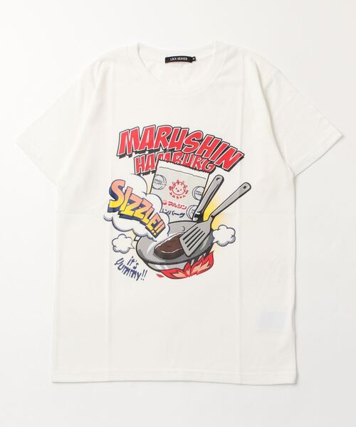 ARCADE(アーケード)の「昭和レトロ 駄菓子 飲食企業コラボ プリントTシャツ(Tシャツ/カットソー・メンズ・ブルー系/ライトイエロー系/ホワイト系2/ホワイト系1/ホワイト系3/ネイビー系/レッド系/グリーン系/イエロー系/オレンジ系・L/M/LL)」の15枚目の写真