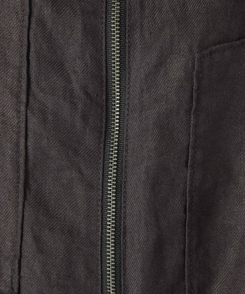 niko and...（ニコアンド）の「FINEリネンサロペット（サロペット/オーバーオール・レディース・スモーク/カーキ/ブラウン・LARGE/MEDIUM）」の6枚目の写真