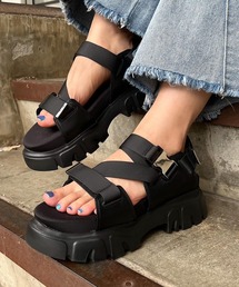 PAGEBOY | ベルトボリュームスポサン(サンダル)