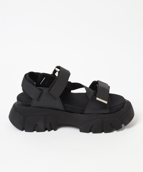 PAGEBOY（ページボーイ）の「ベルトボリュームスポサン（サンダル・レディース・ホワイト/ブラック/チャコールグレー・SMALL/MEDIUM/LARGE）」の13枚目の写真