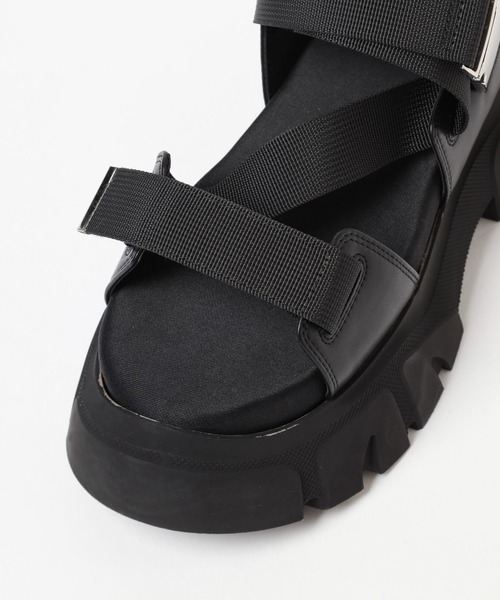 PAGEBOY（ページボーイ）の「ベルトボリュームスポサン（サンダル・レディース・ホワイト/ブラック/チャコールグレー・SMALL/MEDIUM/LARGE）」の17枚目の写真