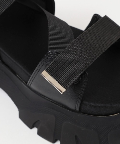 PAGEBOY（ページボーイ）の「ベルトボリュームスポサン（サンダル・レディース・ホワイト/ブラック/チャコールグレー・SMALL/MEDIUM/LARGE）」の18枚目の写真