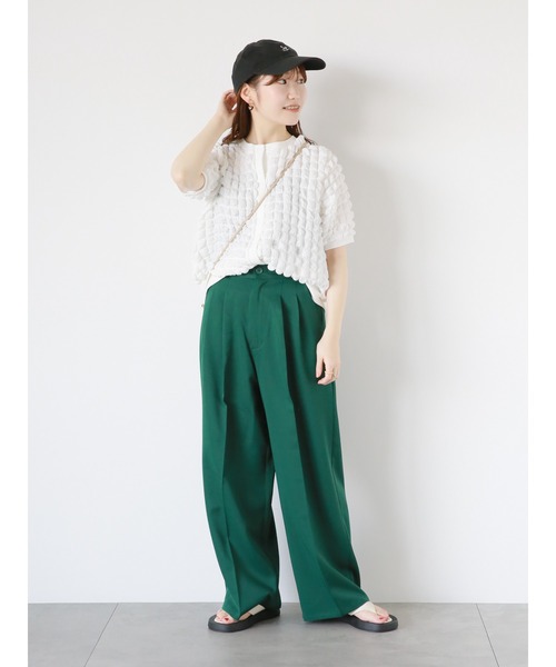 ehka sopo(エヘカソポ)の「ワイドグルカパンツ(その他パンツ・レディース・グリーン/モカ/ブラック・F)」の4枚目の写真