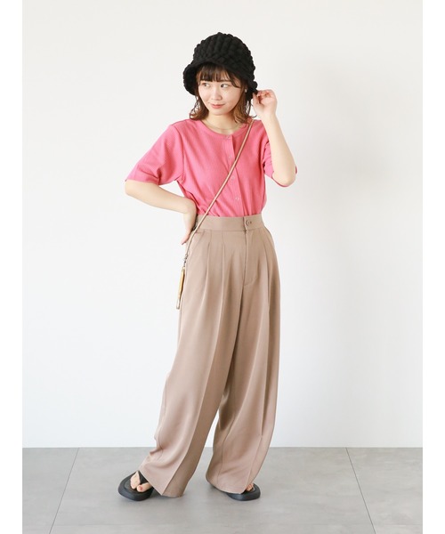 ehka sopo(エヘカソポ)の「ワイドグルカパンツ(その他パンツ・レディース・グリーン/モカ/ブラック・F)」の20枚目の写真