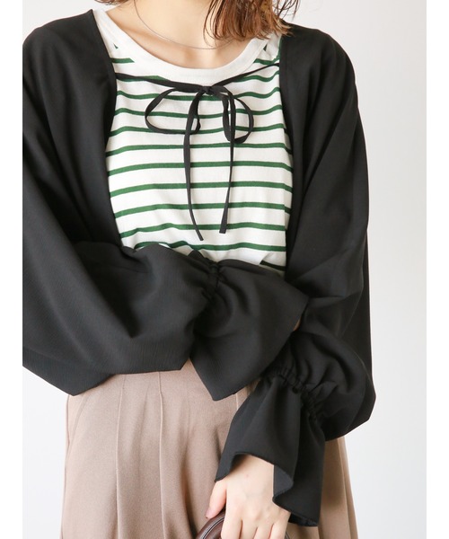 ehka sopo(エヘカソポ)の「ワイドグルカパンツ(その他パンツ・レディース・グリーン/モカ/ブラック・F)」の12枚目の写真