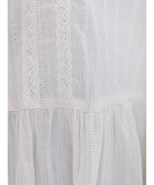 Samansa Mos2（サマンサ モスモス）の「ドビーダブル釦レースブラウス（シャツ/ブラウス・レディース・キナリ/ベージュ/ブラック・F）」の20枚目の写真