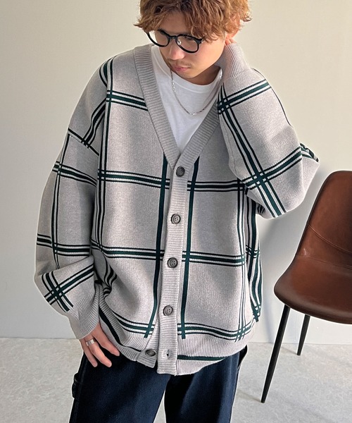 セール】洗練されたシルエットで上品にキマる Wジャガードチェック柄