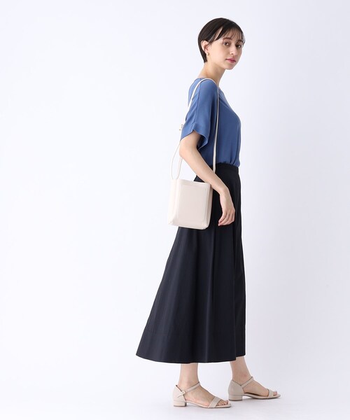 OPAQUE.CLIP（オペークドットクリップ）の「◆アイスタッチ ドルマンスリーブニット【接触冷感/洗える】（ニット/セーター・レディース・ブルー/ダークパープル/ブラック/ベージュ・42/36/38/40）」の9枚目の写真