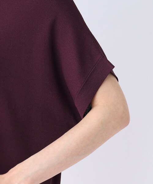 OPAQUE.CLIP（オペークドットクリップ）の「◆アイスタッチ ドルマンスリーブニット【接触冷感/洗える】（ニット/セーター・レディース・ブルー/ダークパープル/ブラック/ベージュ・42/36/38/40）」の17枚目の写真