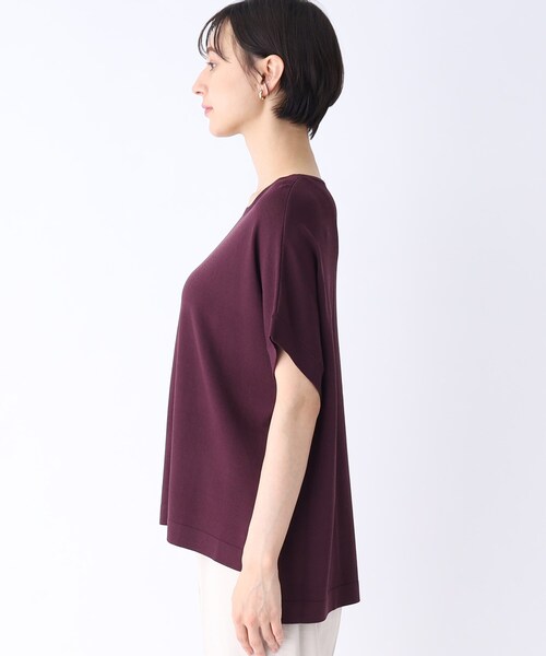 OPAQUE.CLIP（オペークドットクリップ）の「◆アイスタッチ ドルマンスリーブニット【接触冷感/洗える】（ニット/セーター・レディース・ブルー/ダークパープル/ブラック/ベージュ・42/36/38/40）」の20枚目の写真