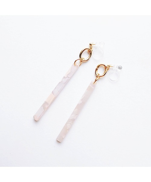 tone（トーン）の「【Cherie+Chambre】Stick Charm Earring（イヤリング・レディース・グリーン/パープル・FREE）」の3枚目の写真