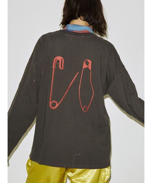 jouetie(ジュエティ)の「シンプルロゴロンT(Tシャツ/カットソー・レディース・ブラック/パープル/アイボリー・MEDIUM)」の11枚目の写真