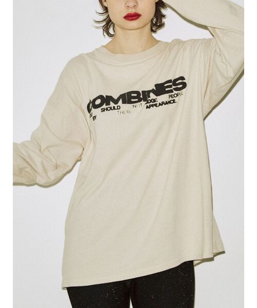 jouetie(ジュエティ)の「シンプルロゴロンT(Tシャツ/カットソー・レディース・ブラック/パープル/アイボリー・MEDIUM)」の12枚目の写真