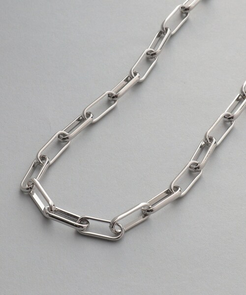 THE SHOP TK （ザ ショップ ティーケー ）の「◆【ヒルナンデス！で紹介】オーバルチェーンネックレス（ネックレス・メンズ・シルバー・00）」の4枚目の写真