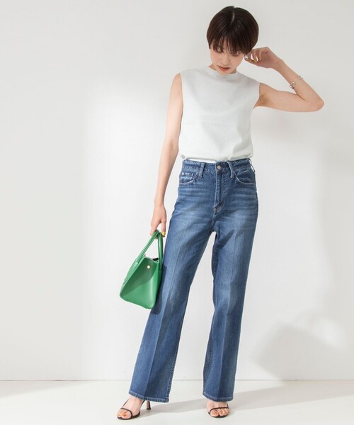 NOLLEY’S（ノーリーズ）の「《手洗い可能》ラメ総針ノースリーブプルオーバーニット（ニット/セーター・レディース・シルバー/ミント/ブラック・38）」の16枚目の写真