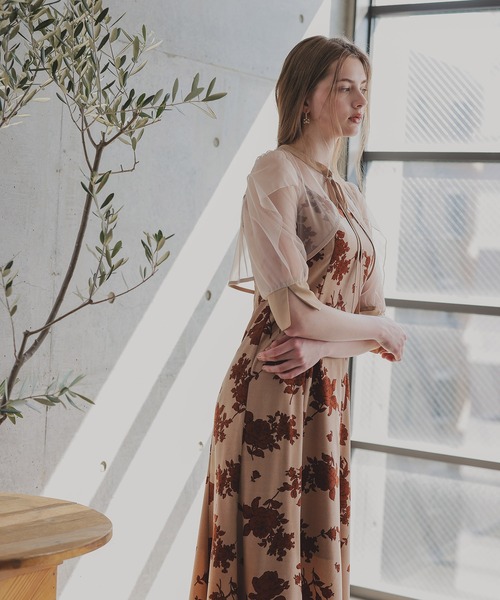 ANDRESD（アンドレスド）の「フラワープリントボレロドレス（ドレス