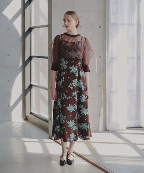 ANDRESD（アンドレスド）の「フラワープリントボレロドレス（ドレス