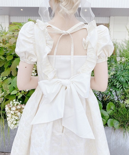 PAIN（ペイン）の「カップイン バックリボンキャミトップス（Tシャツ/カットソー・レディース・ブラック/ホワイト/ブルー・FREE）」の2枚目の写真