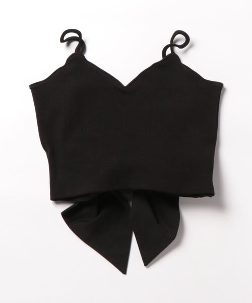 PAIN（ペイン）の「カップイン バックリボンキャミトップス（Tシャツ/カットソー・レディース・ブラック/ホワイト/ブルー・FREE）」の4枚目の写真